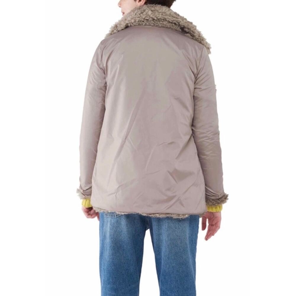 NVLT Reversible Faux Shearling Jacket in Nude, Large - Picture 11 of 12